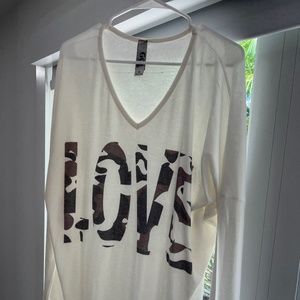 Womens long sleeve top